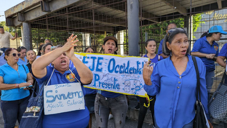 Maestros en carabobo manifestacion