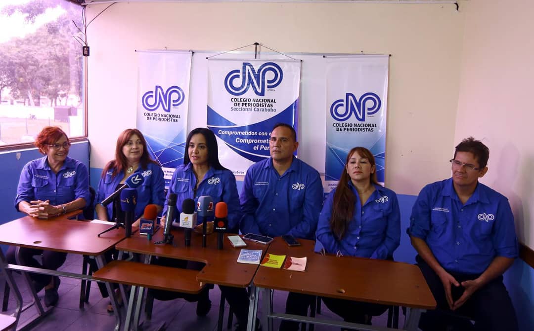 CNP Carabobo rechazó toda acción orientada a silenciar y amedrentar a los periodistas