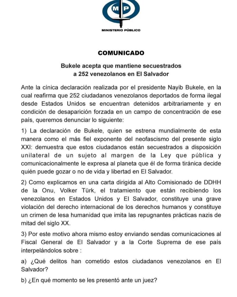 Bukele propuso a Maduro un acuerdo para repatriar a venezolanos encarcelados en El Salvador 2 mpublicove 54619495