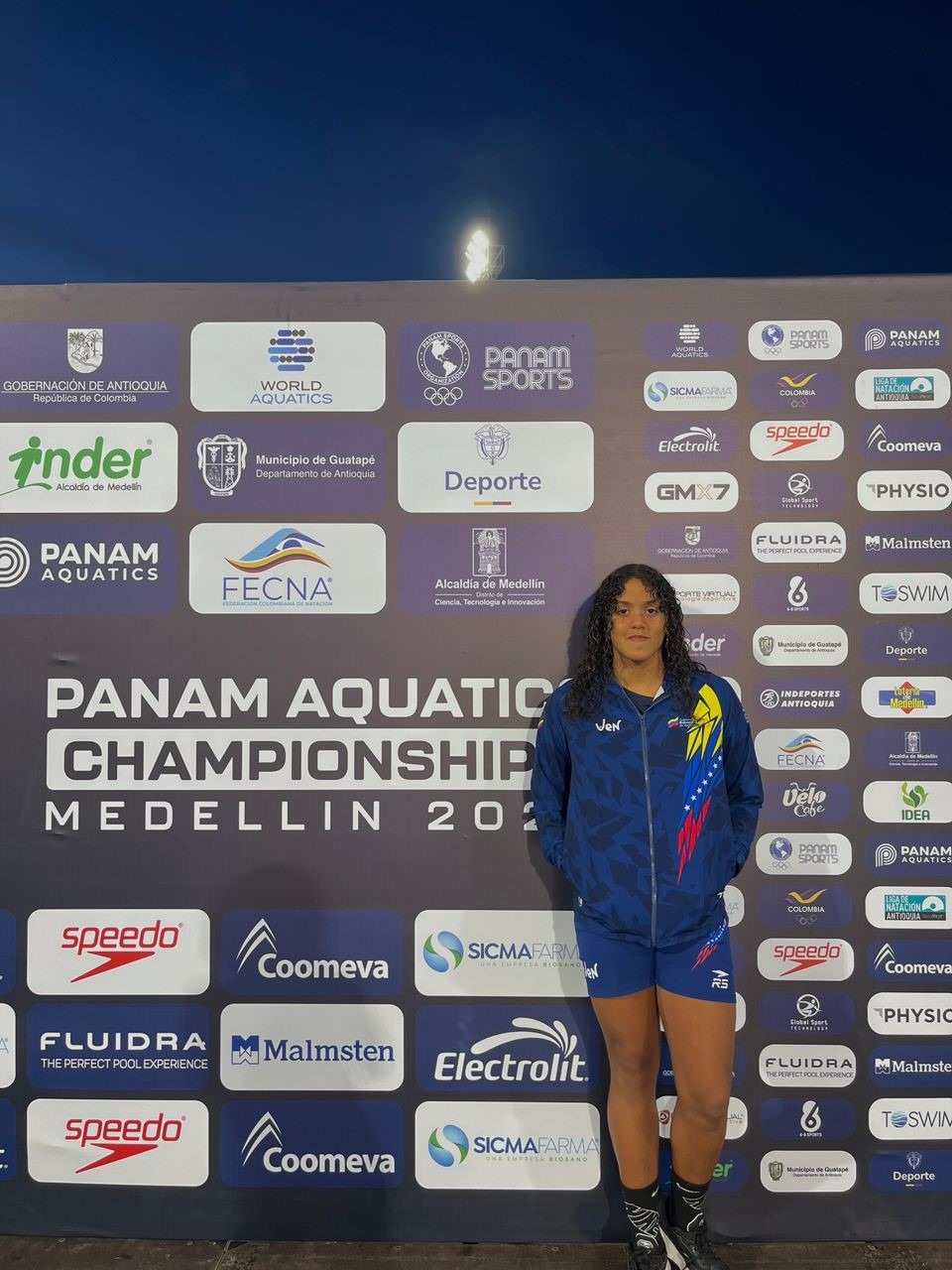 Venezolana Sara de Alba se colgó el oro en el Panamericano de Deportes Acuáticos