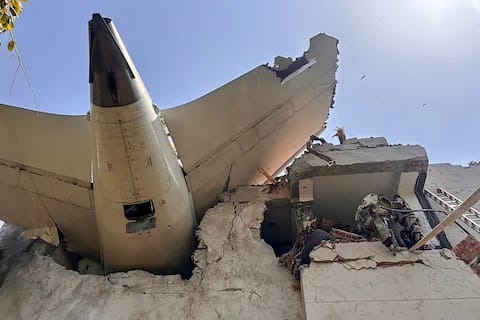 Foto del Avión siniestrado - AFP