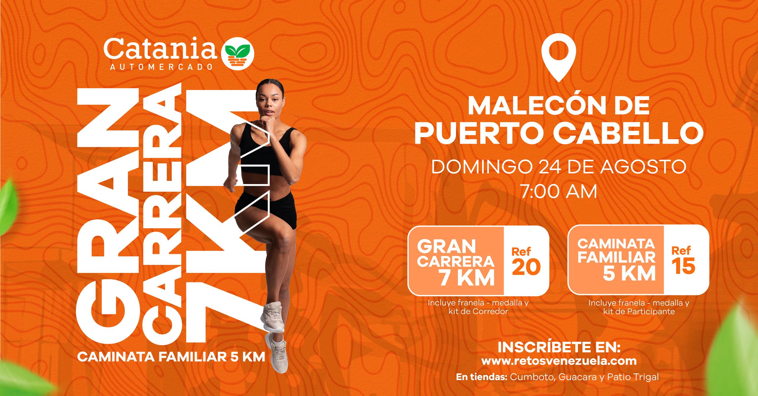 Carrera Catania será este 24 de agosto en Puerto Cabello