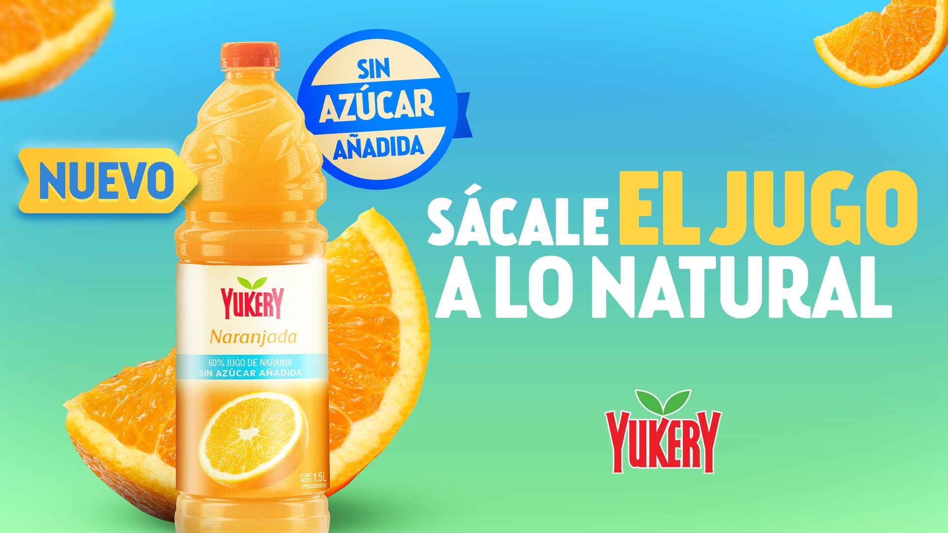 Yukery lanza naranjada sin azúcar añadida