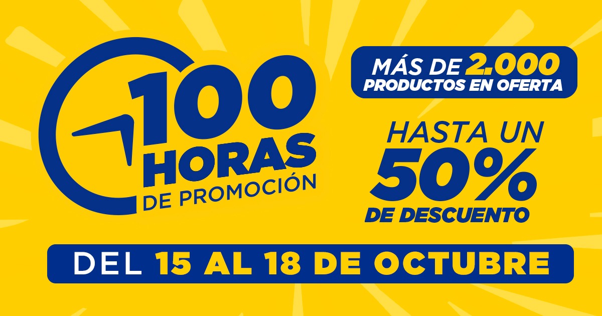 100 horas de Tiendas Daka